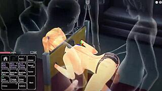 Blonde girl enjoys fun adventures in anime