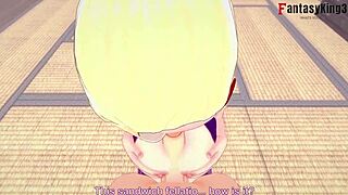 ino yamanaka gives naruto a wild titjob session