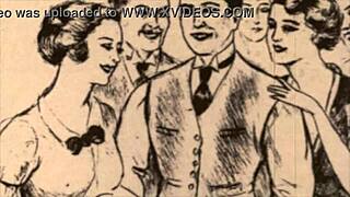 Have you seen this vintage erotic cartoon illustration?