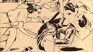 Have you seen this vintage erotic cartoon illustration?