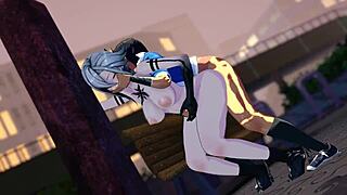 【原神】 アルレッキーノ　モーション ダメージボイス