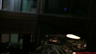 Surprise anal and blowjob in public restaurant