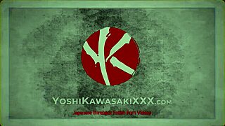 문신한 요시 카와사키, 묶인 게이를 하드코어 일본 액션으로 피스팅! 한계는 어디?