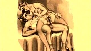 i can’t stop staring at these vintage erotic sketches