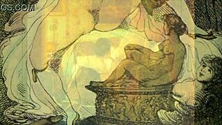 vintage antique cartoon illustrations from anime hentai