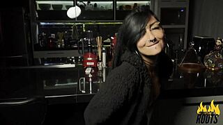 Caroleta Roots Teases with Striptease and Big Ass Tattoo