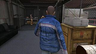 Cristina Fucked by Two Mechanics in Workshop