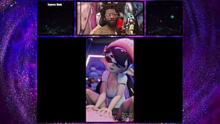 Marie and Callie take turns to enjoy a creamy cock in this 3D animated porn video