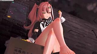 Nicole Demara in ZZZ animation gets wild with big tits in 3D squirting