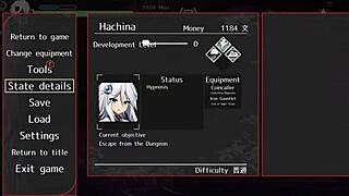 playing h-game hachina, exploring the gameplay