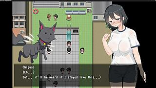 magical girl with big tits teasing in anime adventure