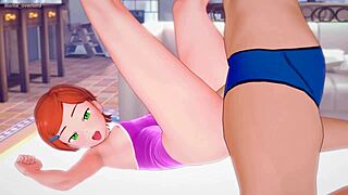 Gwen Quería Jugar con Polla Cubierta de Amor