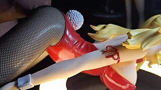 Lucy bunny cums on figures two from patreon animejoker