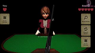 X Roulette 3 Lying On Table For Pounding