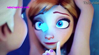 Beautiful blonde and sexy brunette engage in BDSM act in 3D animated porn movie