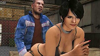 Cristina Fucked by Two Mechanics in Workshop