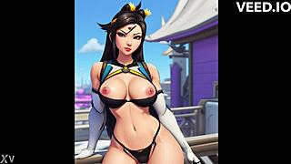 Overwatch inspired babes in hentai