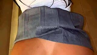 Latina teen bent over after class in steamy motel action