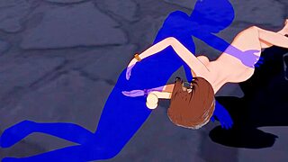 Watch Uraraka give armpitjob and blowjob in My Hero Academia hentai!