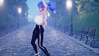 Cute Anime Girl Dances And Gets Fucked!