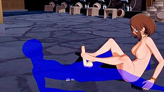 My Hero Academia Hentai - Uraraka Footjob and Creampie Action! 🔥