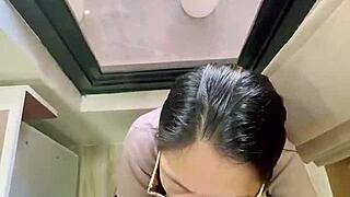 Young couple’s secret affair with the boss of the woman is exposed in this video