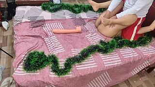 i sucked my big ass stepmom's pussy and ass for christmas