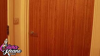 You fuck the 18-year-old babysitter in sexy underwear. She takes a creamy finish.