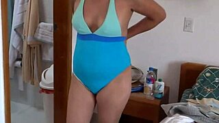 59-year-old latina milf flaunts bikini on beach