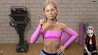 in shadows ep 6, a rough pounding follows intense fitness in wild hentai action. the athletic babe takes it hard in leather gear.