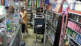 caught a wild surprise on security cams today