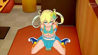 In the dressing room with emo moegi from kiratto pri chan