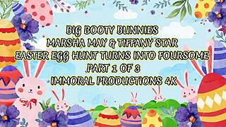 Easter Bunny Babes Devour BBC in Wild Threesome!