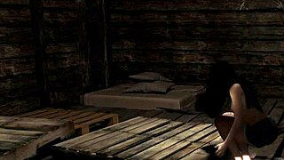 Is this cute horror queen fingering her pussy until she squirts?