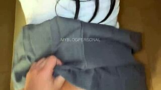 Latina teen bent over after class in steamy motel action