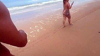 Hit the nudist beach with hot teens for wild fun and filmed it all