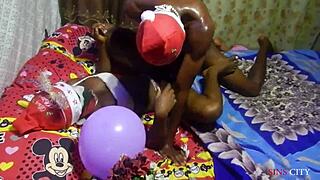 presented pussy as christmas gift to ex boyfriend who fucked hard