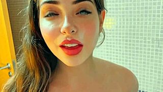 Skinny Amateur in Lingerie Teases with Solo Masturbation and Homemade Massage, Feeling Aroused