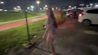 I fucked beautiful bisexual teens in shopping parking lot