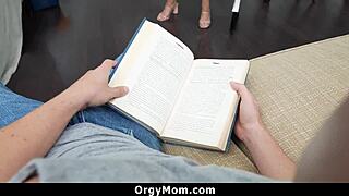Lonely Housewife Spends Quality Time With Stepson - Orgymom