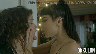 Okkulon Rough and Sloppy Lesbian Spit Kissing Little Puck Victoria Voxxx