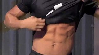 he came to the gym, we trained hard, and finished with some fun cardio before the party