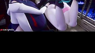 i watch 3d hq 2 chicks pov breast expansion big tits brunette moaning w sound added