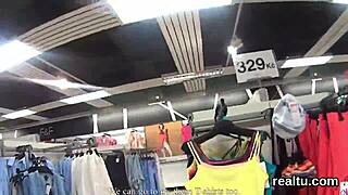 Glamorous Czech Teen Seduced in Supermarket POV Reaming