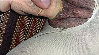 She Squirts Twice in Her Tight Wet Pussy During Intense Fucking