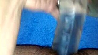 Wife Hayley is using a big dildo in this first part