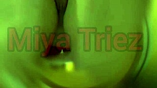 Miya Triez Performs a Seductive Strip Tease