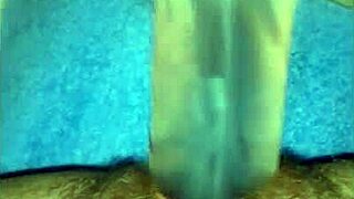 Wife Hayley is using a big dildo in this first part