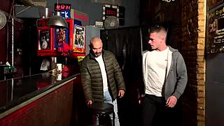 Apolo adri le gogo dancer performs with bodybuilder