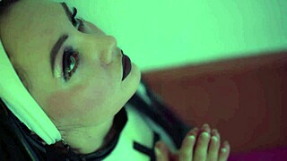 Beautiful Woman Pegs Males in BDSM Femdom Scene, Swallowing Cum After Anal